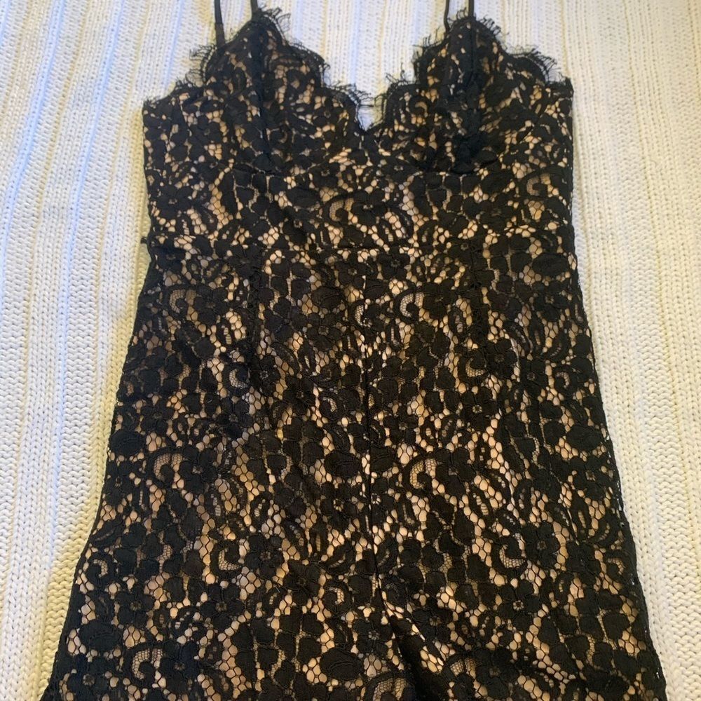 Bardot Black Lace Romper